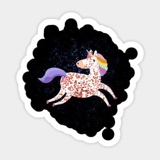 Magic Glitter Unicorn Sticker